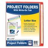 C-Line Products Writeon Project Folders, Clear, 11 x 8 12, 10PK Set of 5 Packs, 50PK 62190-BX